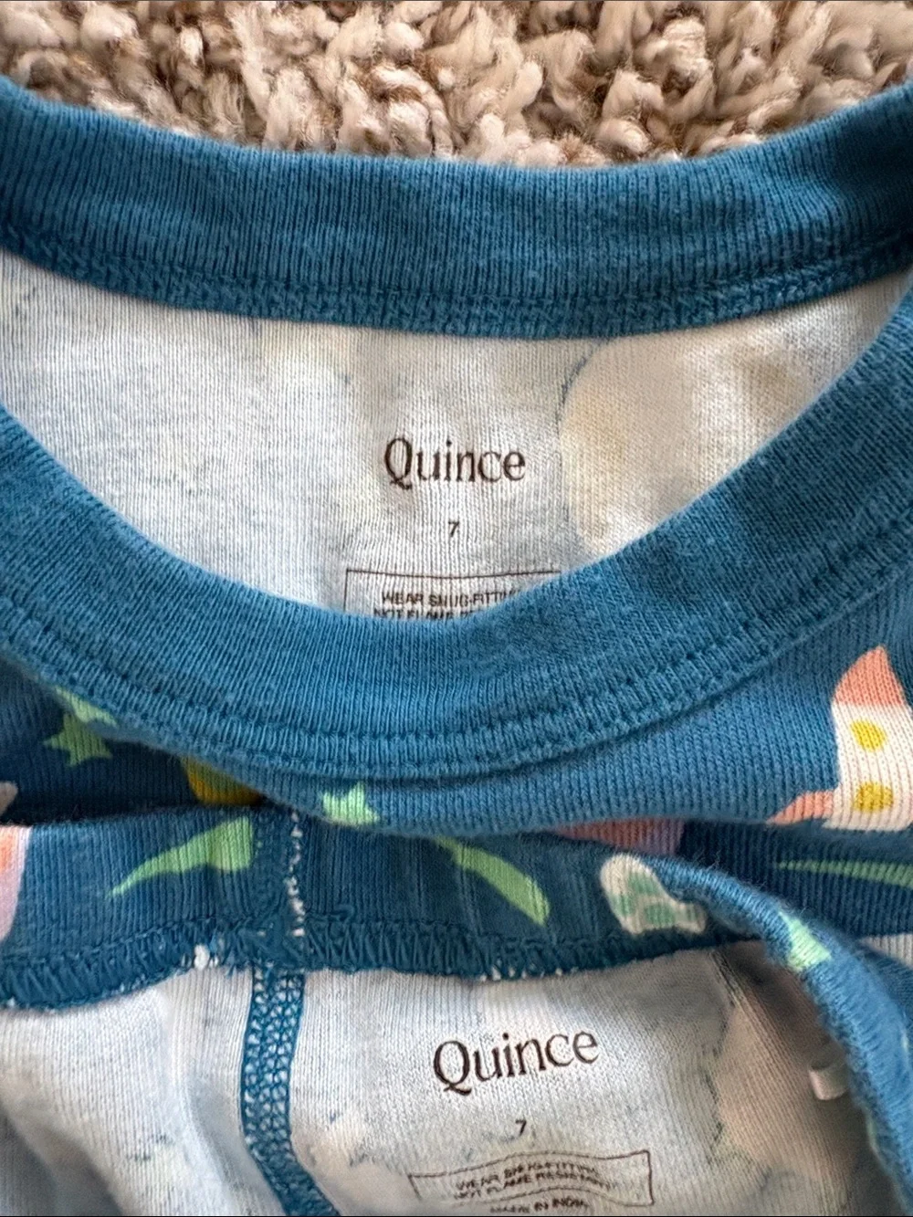 Quince Space-Print Short Sleeve Pajama Set